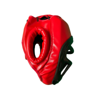 Kopfschutz, rot/schwarz, Platikgitter, CE