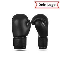 Boxhandschuhe, schwarz/weiß, personalisiert