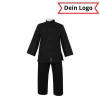 Kung-Fu Anzug, schwarz, personalisiert