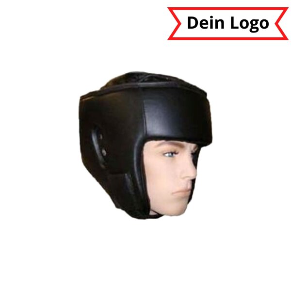 Kopfschutz, schwarz, personalisiert