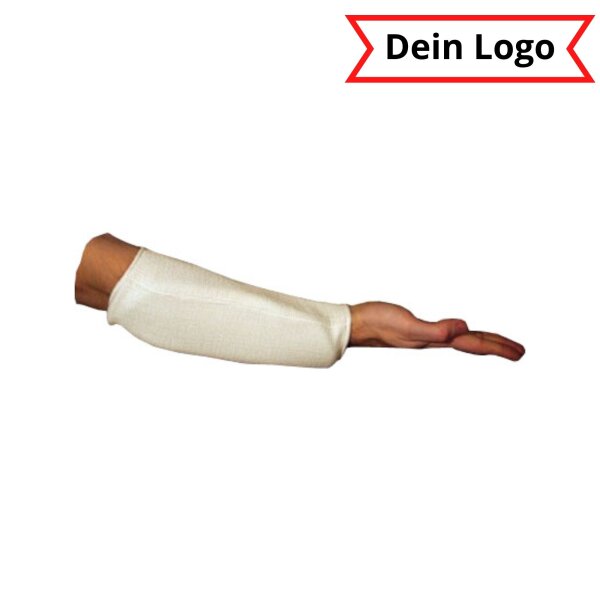 Unterarmschoner, weiß, personalisiert