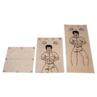 Wandtrittkissen, Segeltuch, ungefüllt