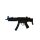Hartgummi-Maschinenpistole, MP5, schwarz, detailgetreu