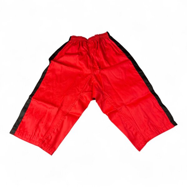 3/4 Shorts, rot/schwarz 120cm