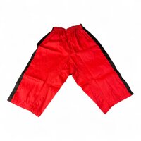 3/4 Shorts, rot/schwarz 130cm