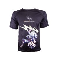 Anime Athletics Rashguard - Schwarz/Weiß, KAMINARI