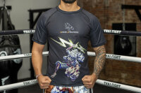 Anime Athletics Rashguard - Schwarz/Weiß, KAMINARI