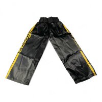 Kickboxhose, 100% Satin, schwarz/gold: MODELL: GOLDEN GLORY