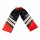 Kickboxhose, 100% Satin, schwarz/rot, MODELL: RED HAWK