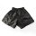 Kick-Thai-Box Shorts, 100% Satin, komplett schwarz, MODELL: BLACK SHADOW