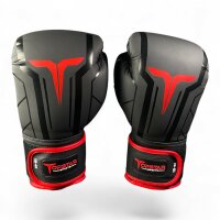 Boxhandschuhe, schwarz/rot, Premium Kunstleder,...