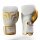 Boxhandschuhe, weiß/gold, Premium Leder, MODELL: WHITE DIAMOND
