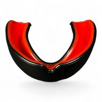 Premium Zahnschutz, Somo Gel Material, schwarz/rot,...
