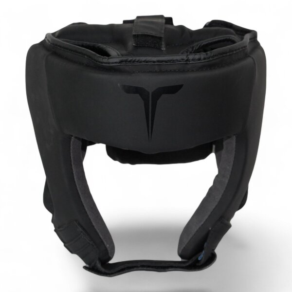 Kopfschutz, schwarz, Premium Kunstleder in Matt, MODELL: BLACK PANTHER