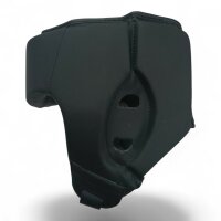 Kopfschutz, schwarz, Premium Kunstleder in Matt, MODELL: BLACK PANTHER