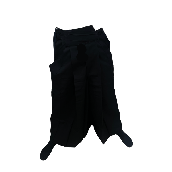 Hakama, schwarz, Mischgewebe, Gr. 30 (195cm)