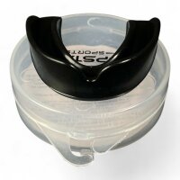 Zahnschutz, einfach, schwarz, m. Box