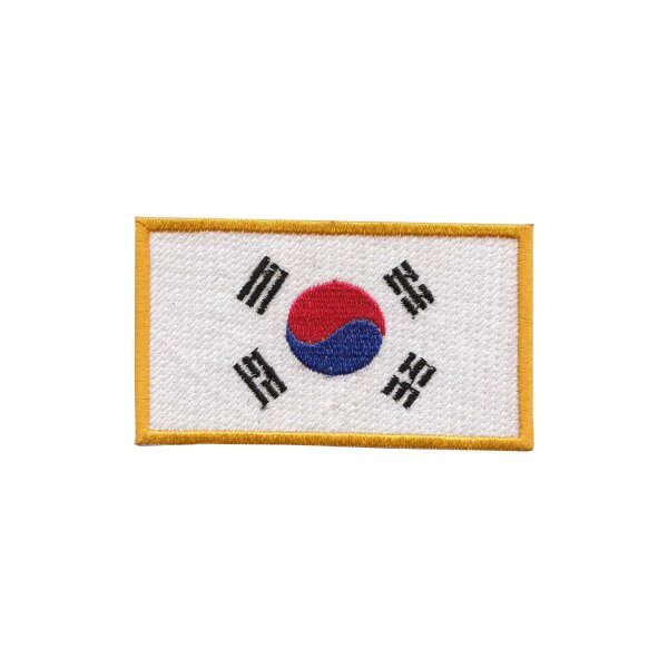 KOREA Aufnäher, mit goldener Umrandung