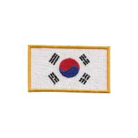 KOREA Aufnäher, mit goldener Umrandung