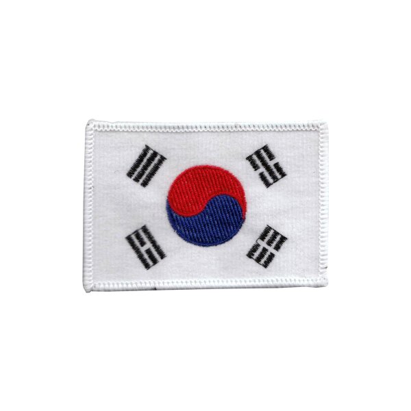 KOREA Aufnäher, mit weißer Umrandung