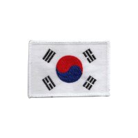KOREA Aufnäher, mit weißer Umrandung