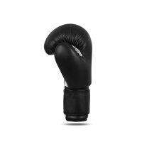 Boxhandschuhe, schwarz/weiß, Leder, TOP-Modell