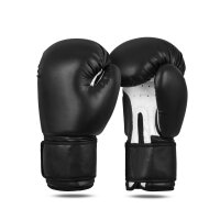 Boxhandschuhe, schwarz/weiß, Leder, TOP-Modell