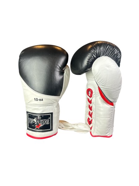 Boxhandschuhe, schwarz/weiß, LION-Modell