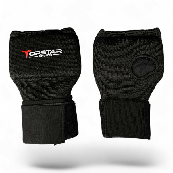 Box-Innenhandschuhe, schwarz, Elastikschoner