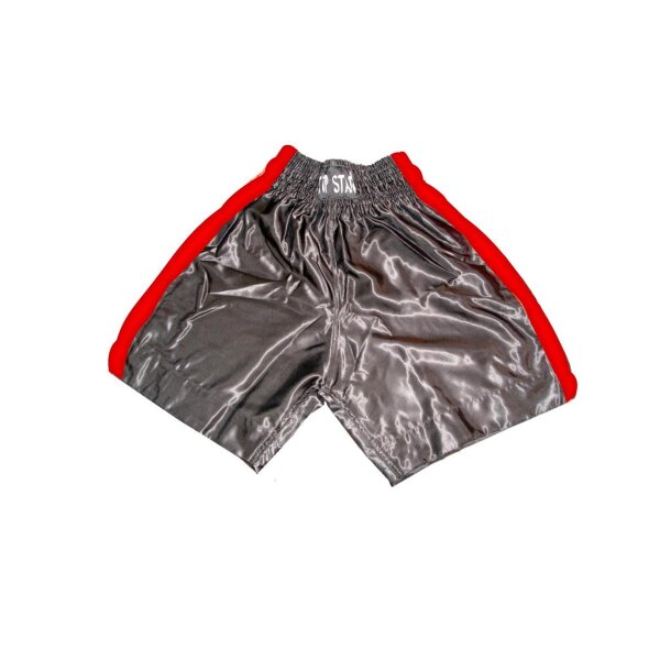 Box Shorts, schwarz/rot, 1 Streifen