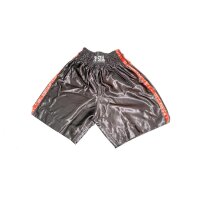 Box Shorts, schwarz/rot, 2 Streifen