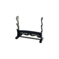 Tisch-Schwert-Ständer, schwarz, Holz, horizontal,...