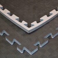 Trainings-Wendematte, schwarz/grau, 20mm Dicke, 1 x 1m