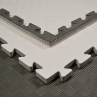 Trainings-Wendematte, schwarz/grau, 20mm Dicke, 1 x 1m