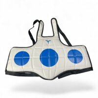 TKD Wendeweste, weiß, PU, m. Punkten