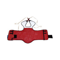 Taekwondo Kampfweste, blau/rot, Kunstleder