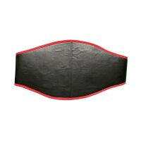 Champion Gürtel, schwarz/rot, Kunstleder, ohne Logo