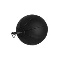 Doppelendball, schwarz, Kunstleder, handgenäht