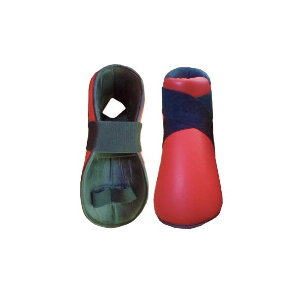 Kickbox Fuﬂschoner, rot, PU, ADVANCED