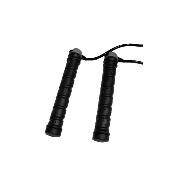 Springseil, schwarz, PVC, Kugellager & Gewichten, 280cm