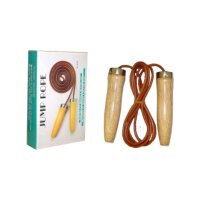 Springseil, Leder, Holzgriffe, 240cm