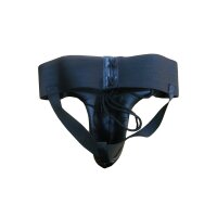 Tief-Leistenschutz f. Herren, schwarz, PU