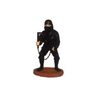 Black Ninja Figur - 7,5x6x12,5cm