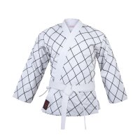 Hapkido Jacke, weiß/schwarz