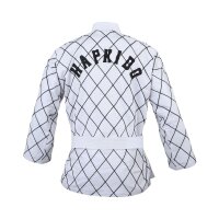 Hapkido Jacke, weiß/schwarz