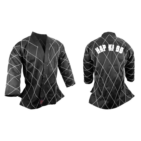 Hapkido Jacke, schwarz/weiß