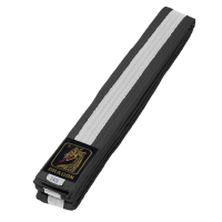 Budo Gürtel, schwarz/weiß/schwarz