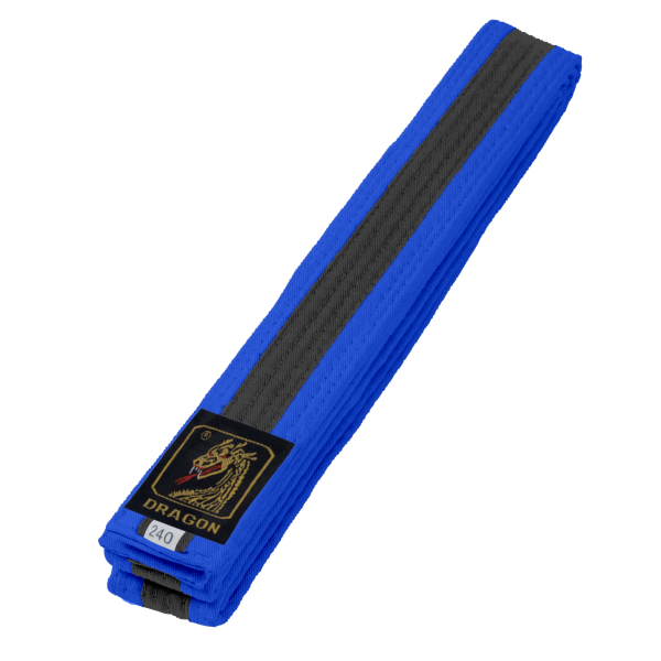 Budo Gürtel, blau/schwarz/blau