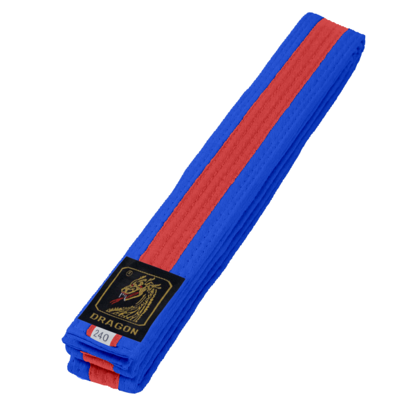 Budo Gürtel, blau/rot/blau