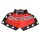 Kick-Thai-Box Shorts, red/black/white.